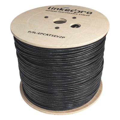 Bobina de Cable Siamés Cat5e CCA + 2 Cables | LECOSYS