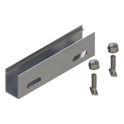 N Connector / Cople de Aluminio para N Rail 4.72 / Acero Inoxidable / 