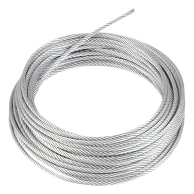Rollo o carrete de 100 Metros de Retenida de 1/8" de Alta Resistencia, Galvanizado clase A.