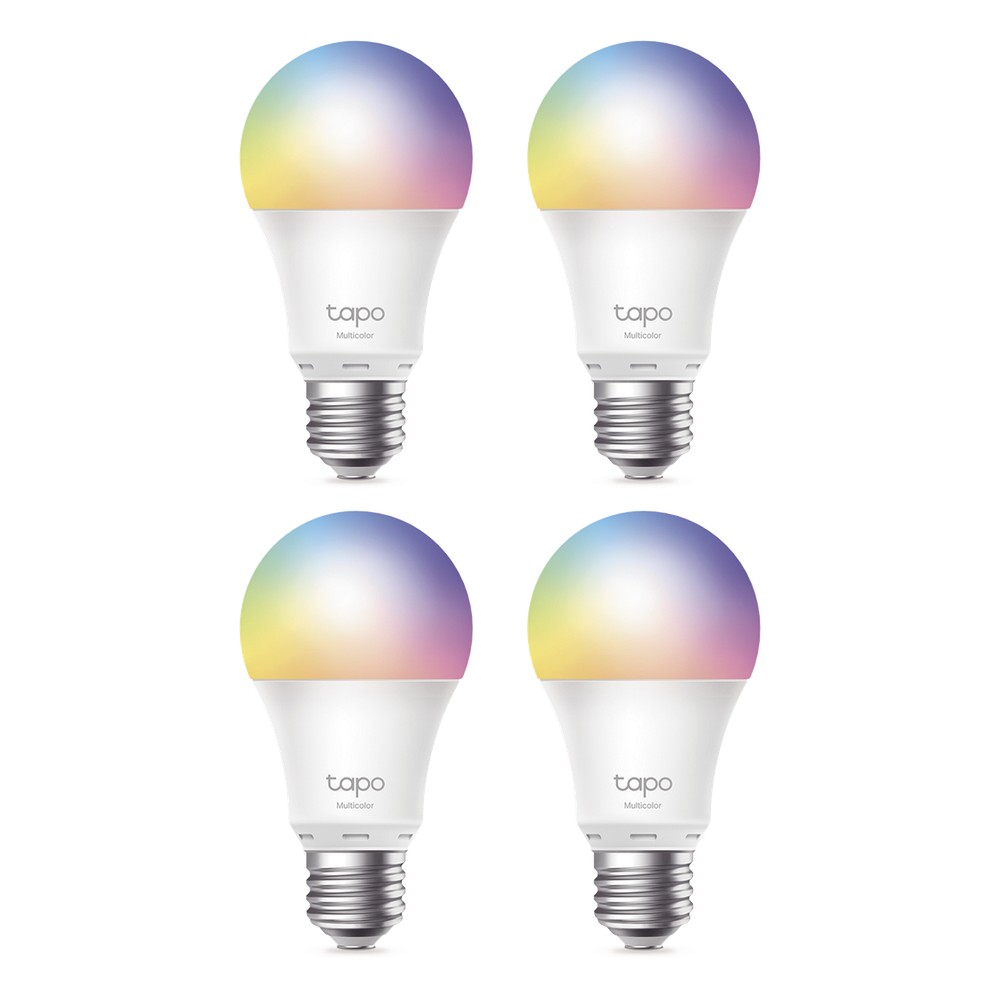 KIT 4 Focos Smart Wi-Fi Light Multicolor / A60 E27 / 806 Lúmenes / 8.3 W / Dimmable 1-100% / Control por Voz Alexa-Googl