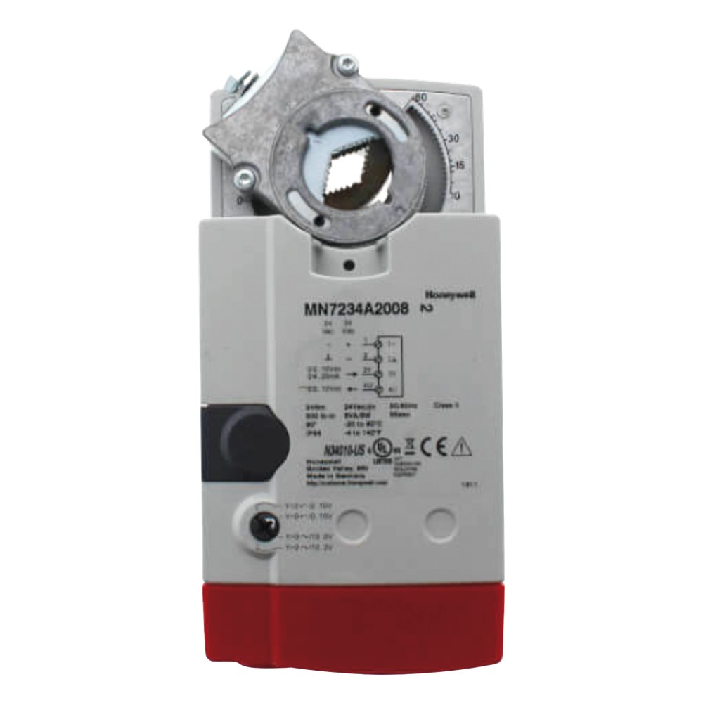 Actuador de acople directo sin retorno de resorte para damper HVAC, control modulante 24 Vac, 34 N·m (300 lb-in)