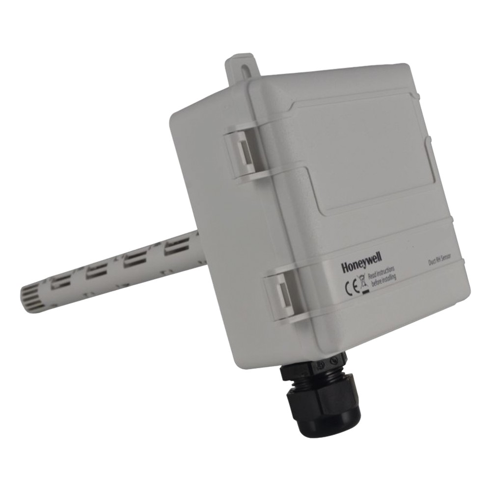 Sensor de humedad y temperatura para montaje en ducto, termistor 20 kOhm, precisión 2% HR, salida seleccionable