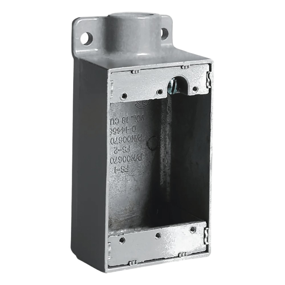 Caja Rectangular Tipo FS de Aluminio libre de Cobre de  3/4".