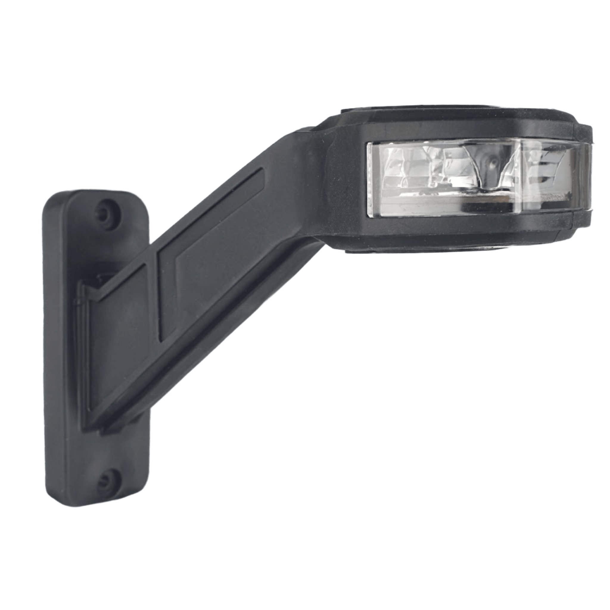 Luz Auxiliar LED, Tipo Bandera Lateral Izquierda, de Policarbonato y Caucho con Montaje de Brazo