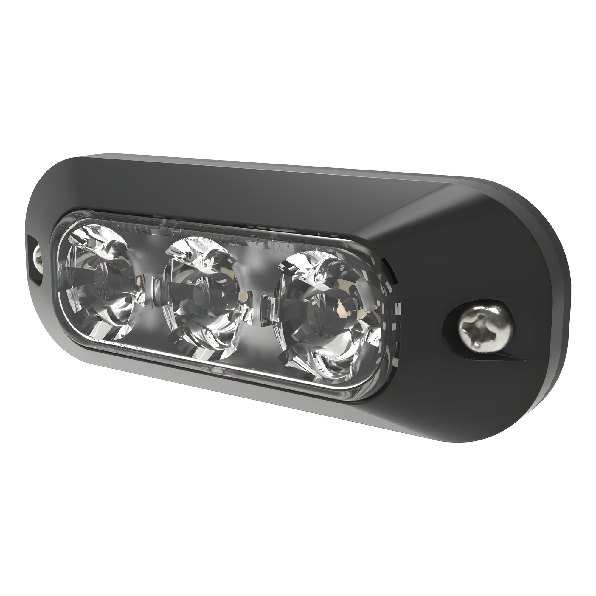 Luz Auxiliar de 3 LED, Blanco, Lente Transparente