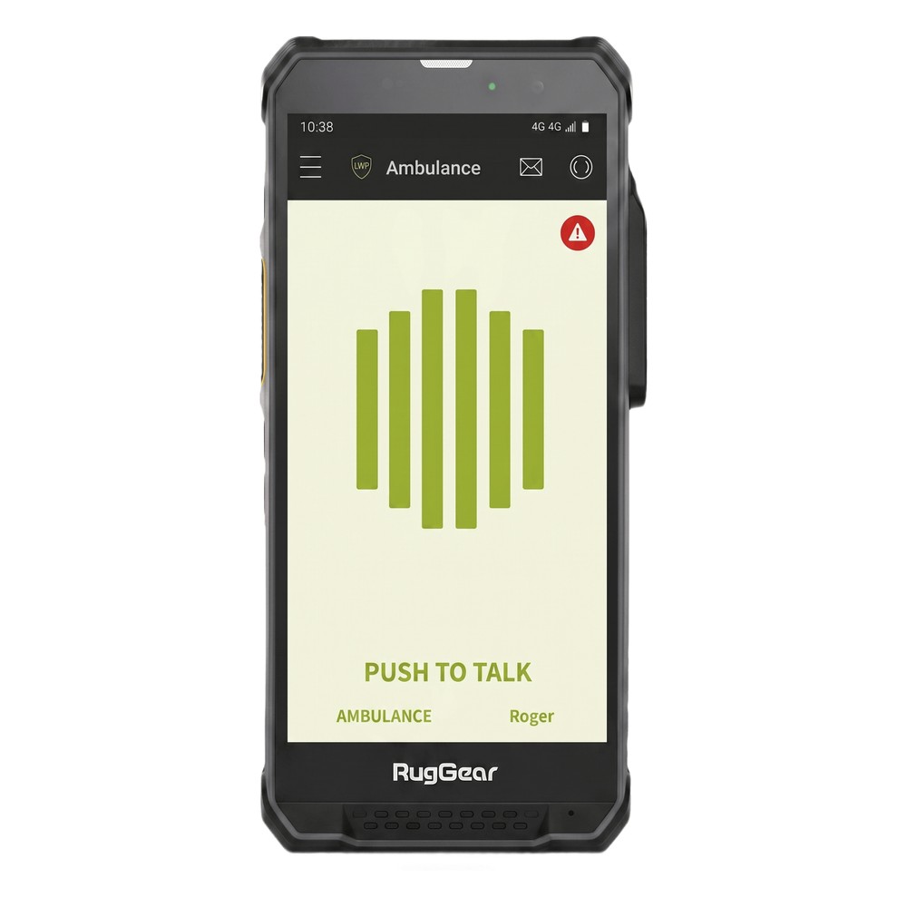 Kit Radio PoC LTE RugGear RG880i + Licencia TASSTA T.FLEX Smart 12 meses / Pantalla HD+ 5.5" (14 cm) 500 nits / Snapdrag