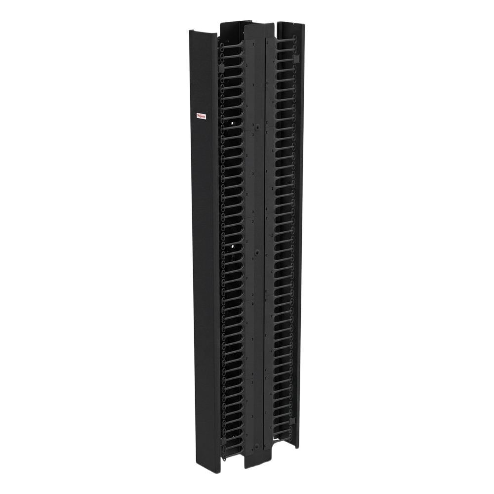 Gestor Vertical de Cableado CableTek-EC / Doble Cara / 45U / Acero 1.9 mm / 6 in Ancho / 9 in Profundidad / Negro RAL 90