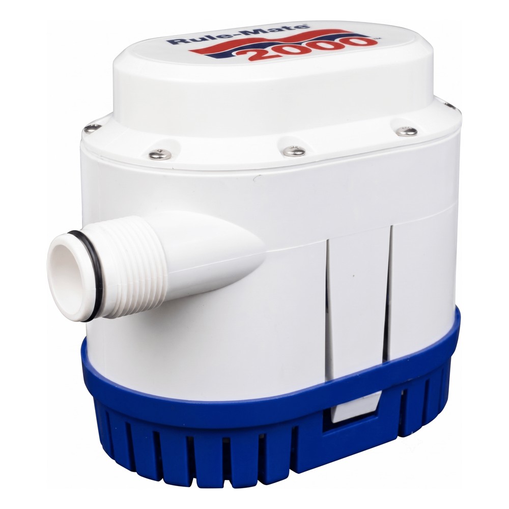 Bomba de Achique Rule-Mate / 7,570 l/h (2000 GPH) / Sensor Electrónico Integrado / Conexión 1" NPT / Auto Encendido/Apag