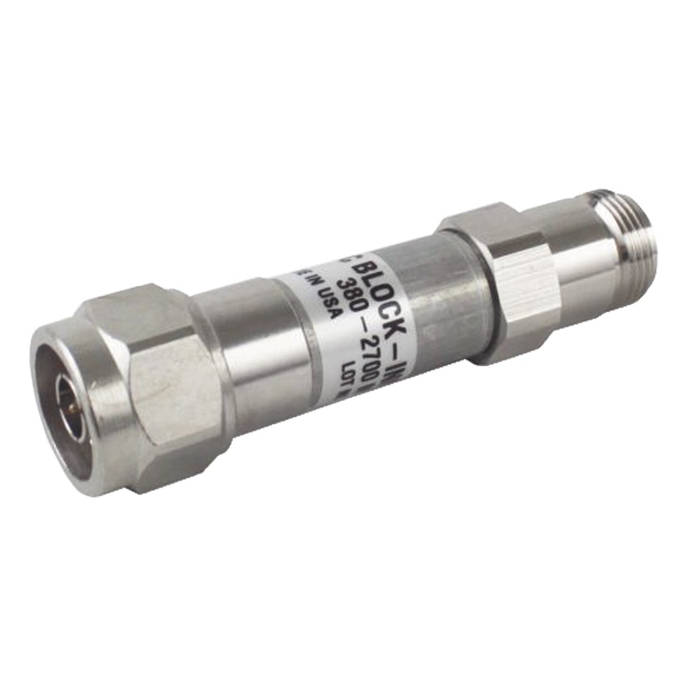 BLOQUEADOR DE DC 250-2700MHz 500W/3kV -164dBc TIPO N IP65 .