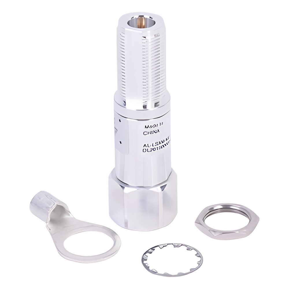 Protector RF Coaxial de 2000 - 6000 MHz Con Filtro Pasa Alta Con Conector N-Macho Hacia el Equipo