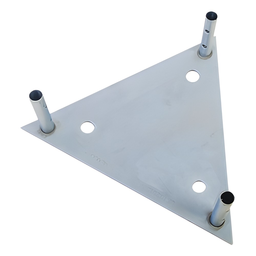 Base para Tramo STZ60G con Placa 1/2", Niple de 3/4", Galvanizado por Inmersión en Caliente.