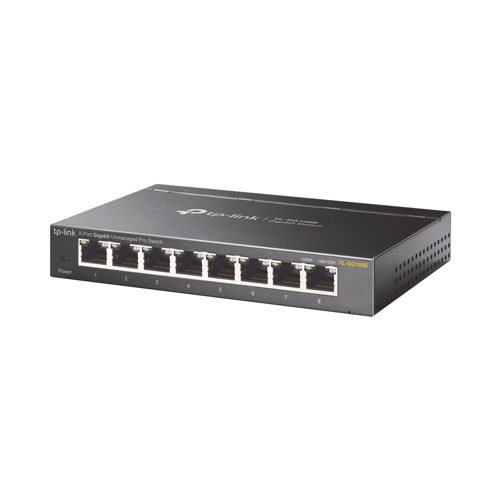 Switch Escritorio Easy Smart de 8 puertos 10/100/1000 Mbps / IGMP para Vigilancia / Calidad en el Servicio (QoS) / Gesti