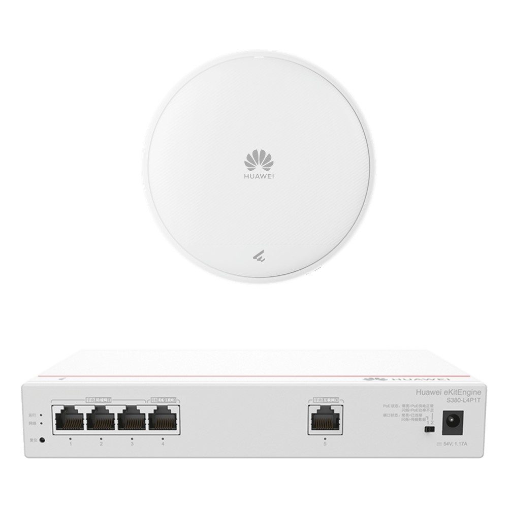 Kit DEMO de Router Multi-Servicio / 1 puerto 10/100/1000 Mbps(WAN) / 4 puertos 10/100/1000 Mbps(LAN) PoE / 50W + Punto d