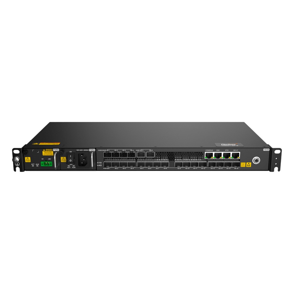 OLT Mini Box / 16 Puertos Agile-PON / 4 x 10GE/25GE + 2 x 10GE Uplink / 2048 ONUs / 1U / Soporte GPON-XG-PON-XGS-PON / P
