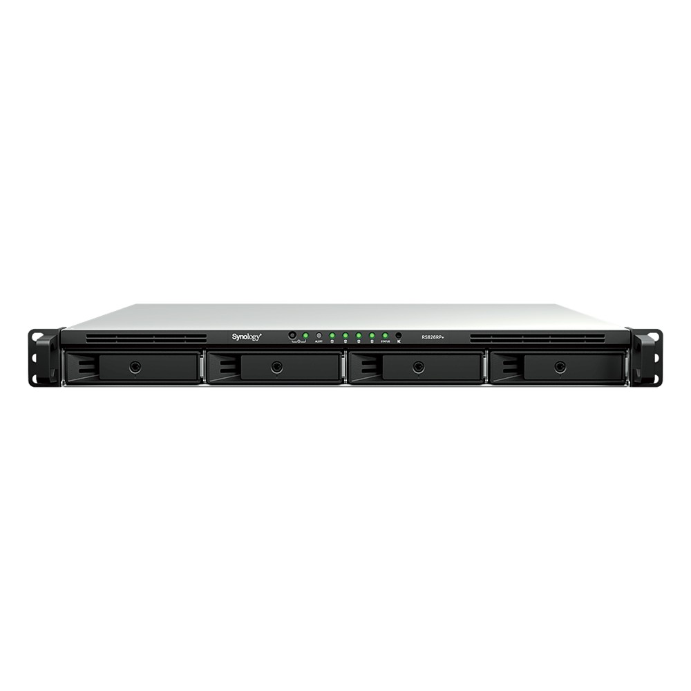 Servidor NAS Rackmount / 4 Bahías Hot-Swappable 1U / 2000/1300 MB/s Lectura/Escritura / 4 Puertos 1GbE RJ45 / PCIe 3.0 x