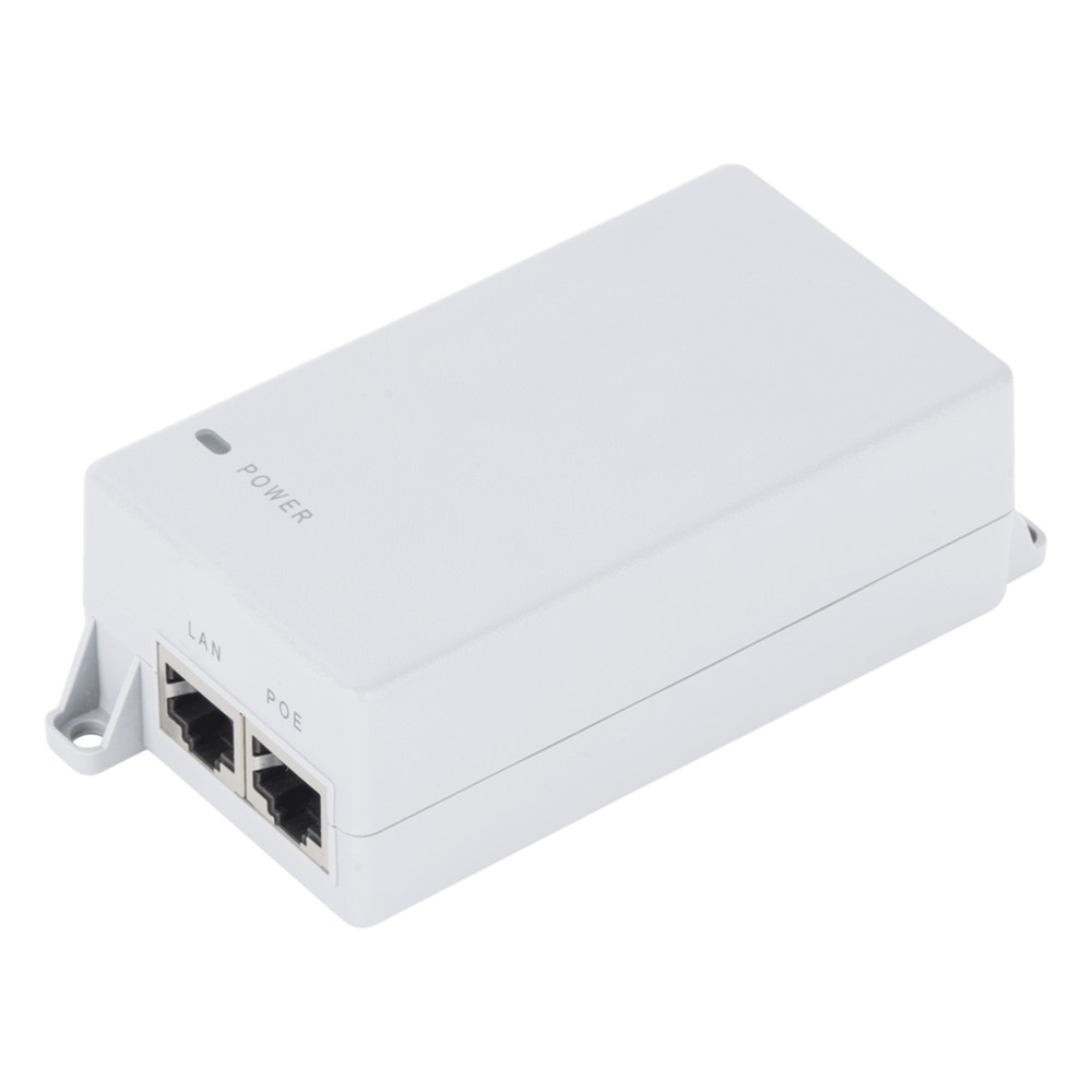 Inyector PoE Pasivo Gigabit de pared para C6x,  de Mimosa, Voltaje de salida  24Vcc. 30 W