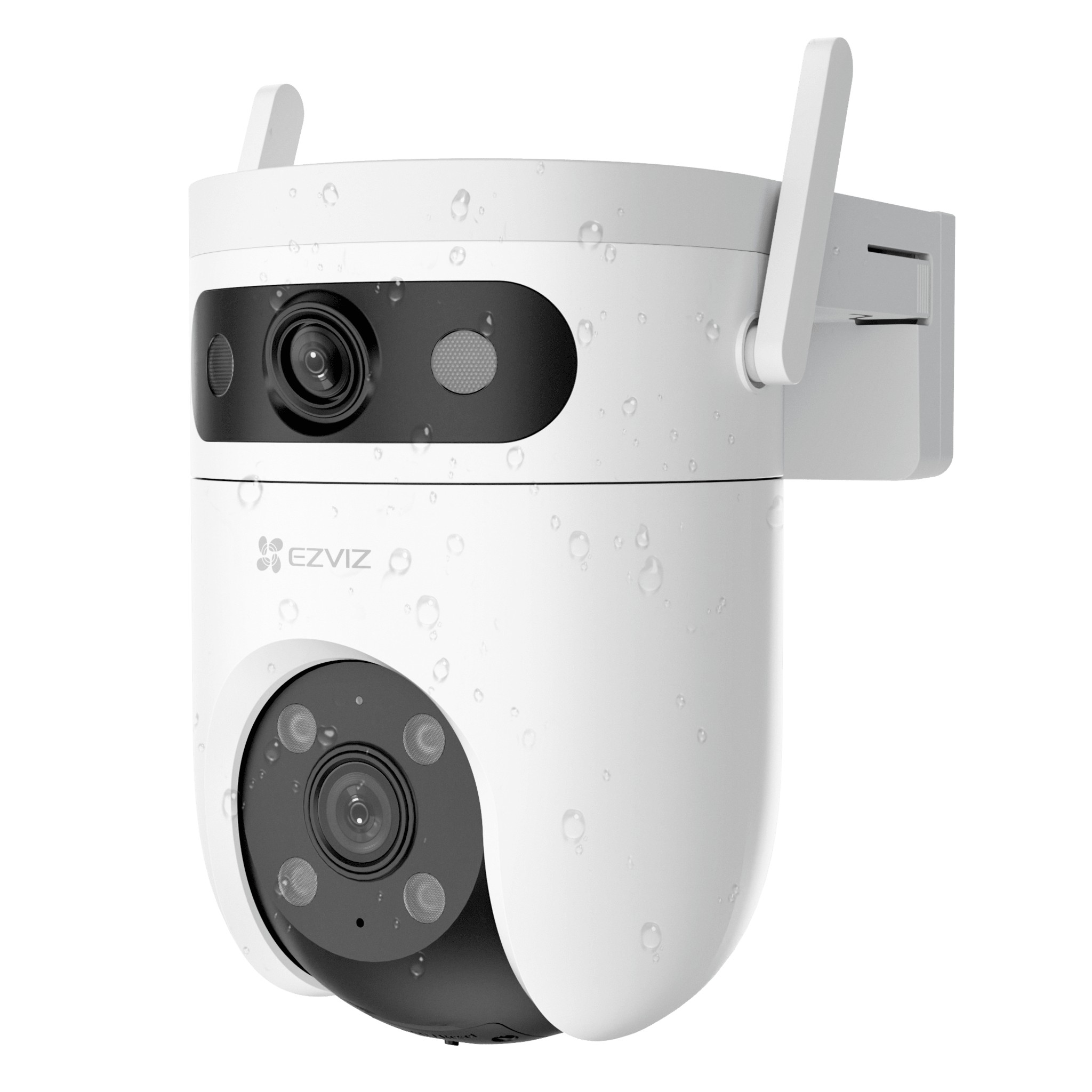 Cámara IP WiFi 6 (2.4 GHz y 5 GHz) PT Dual-Lente  / 2K (3mp + 3mp) / Visión Nocturna Color Hasta 40m / Detección IA Huma