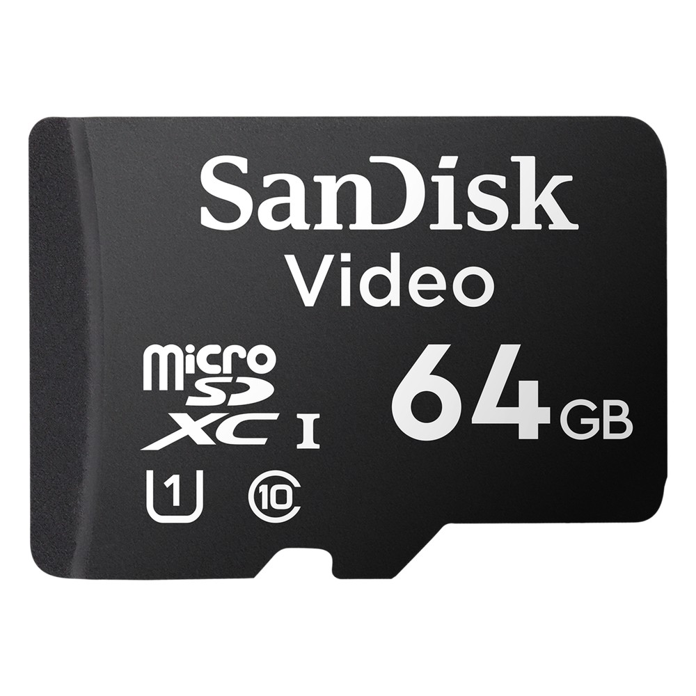 Memoria microSD SanDisk 64GB / Alta Resistencia / Videovigilancia / Clase 10