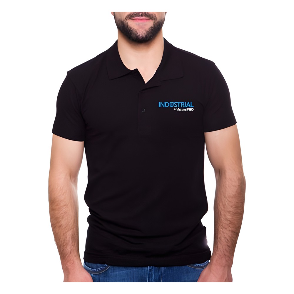 Playera Tipo Polo Color Negro INDUSTRIAL by AccessPRO