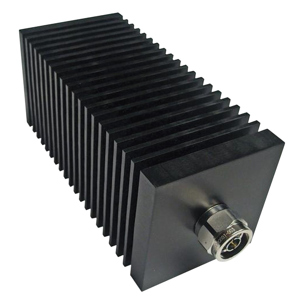 Carga Terminal Fantasma Cuadrada de 50 Ohm, 100 Watt, Conector N Macho.
