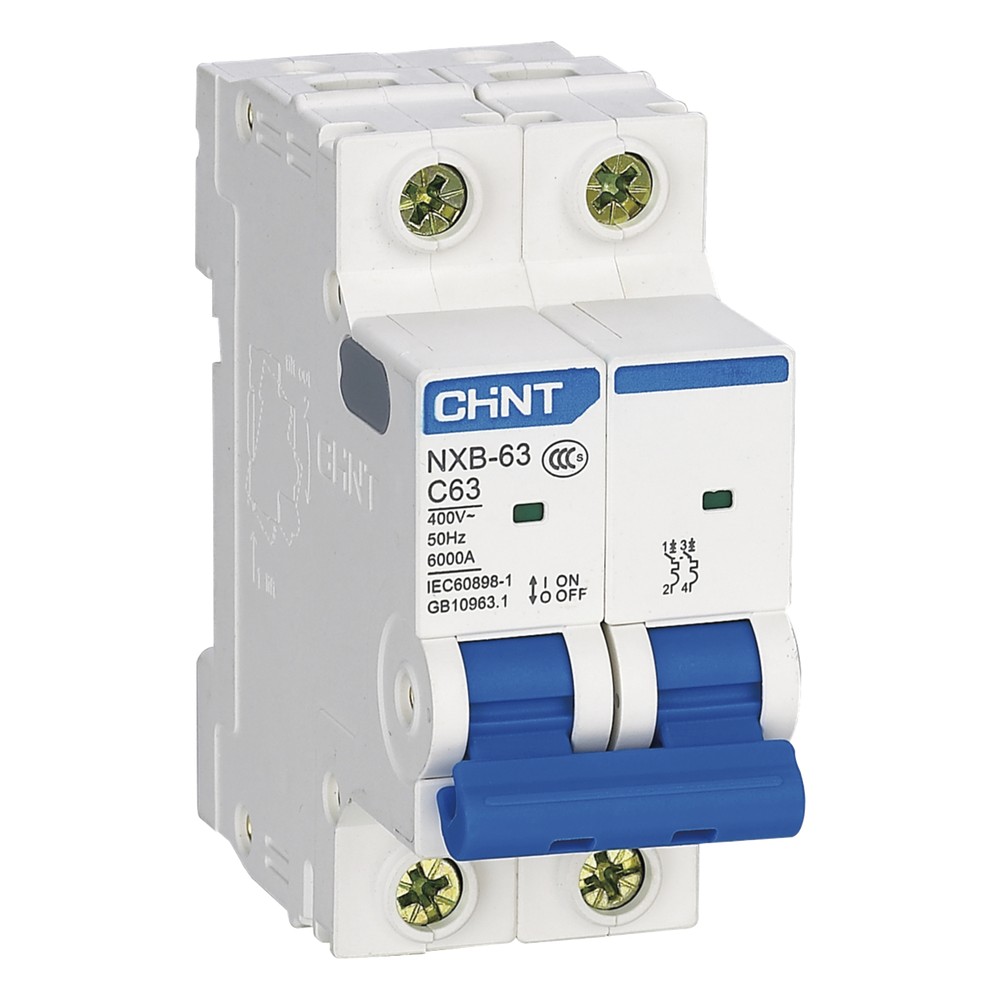 Pastilla para Riel Din, 2 Polos, 32 Amp, Vca:110/415v, 6kA, Catálogo: NXB632PC32.