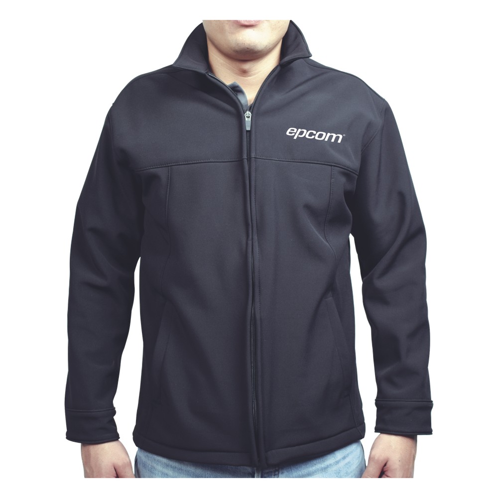 Elegante Chamarra para Caballero Color Negro Fabricada en Poliéster Dry Fit Impermeable
