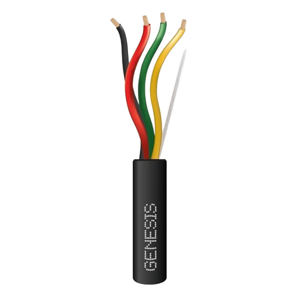 Carrete de Cable de 305 Metros (1000 Pies) / 4 x 16 AWG / Cable Direct Burial / Color Negro / Para Uso en Intemperie / U