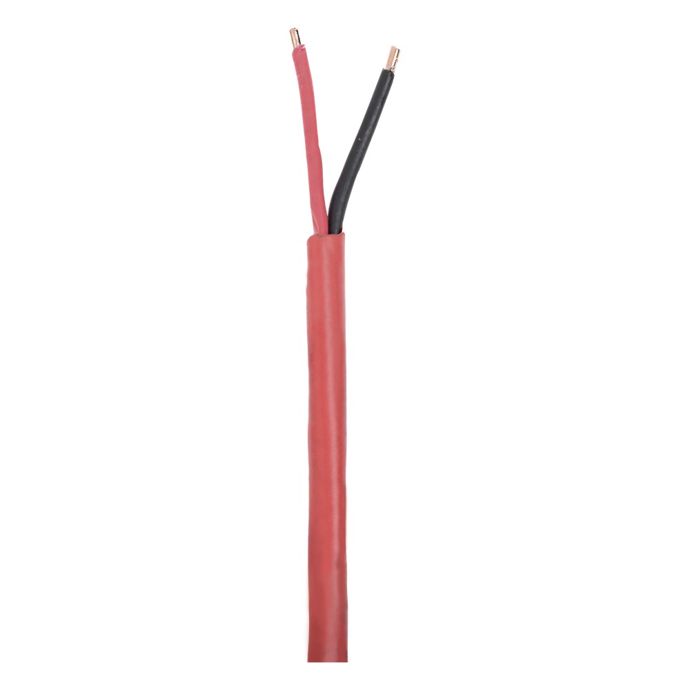 Bobina de 305 Metros (1000 Pies) de Alambre / 2 x 18 AWG / Riser / Tipo FPLR-CL3R, FT4 / Color Rojo / Para Aplicaciones 