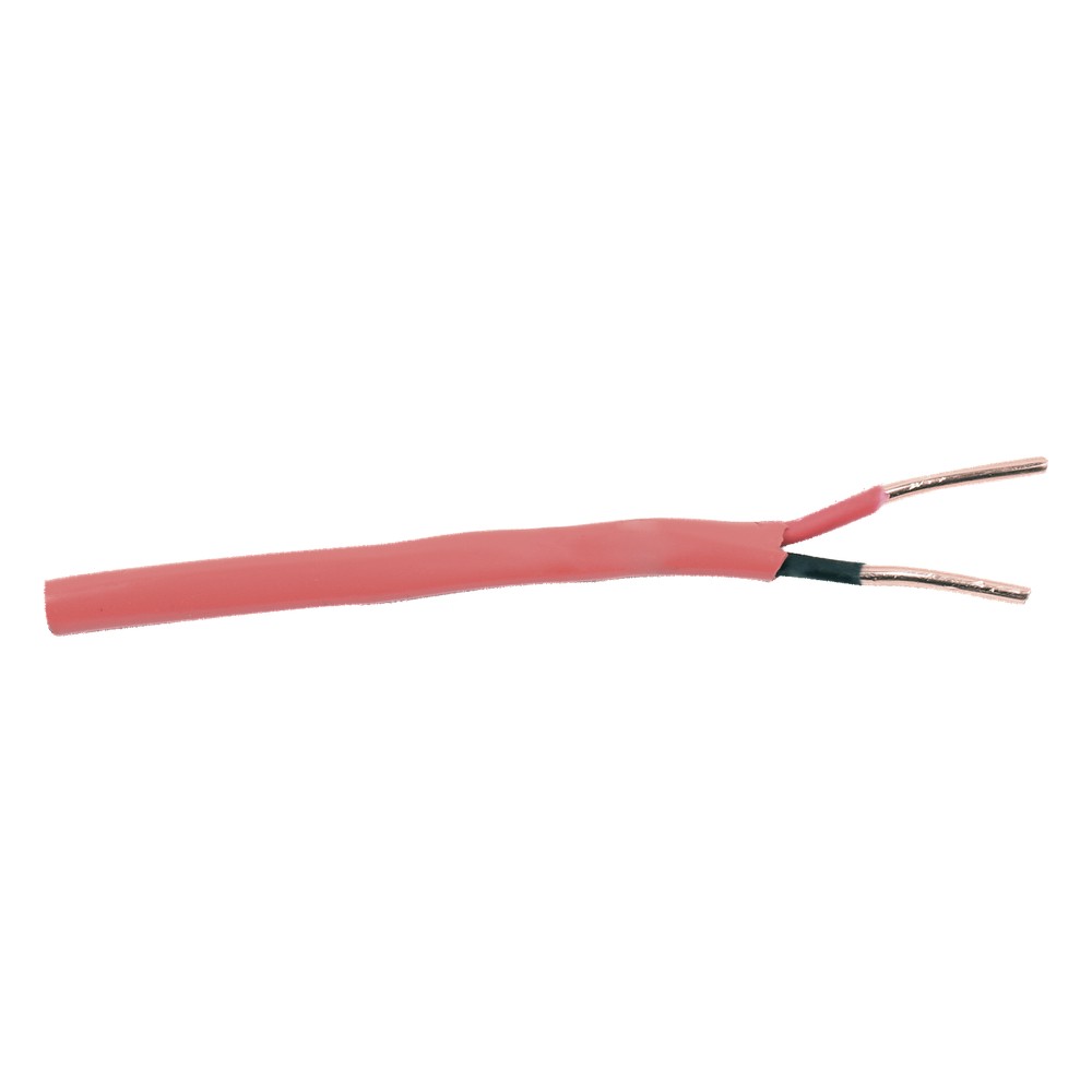 Carrete de Alambre de 305 Metros (1000 Pies) / 2 x 14 AWG / Riser / Tipo FPLR-CL3R / Color Rojo / Para Aplicaciones en P