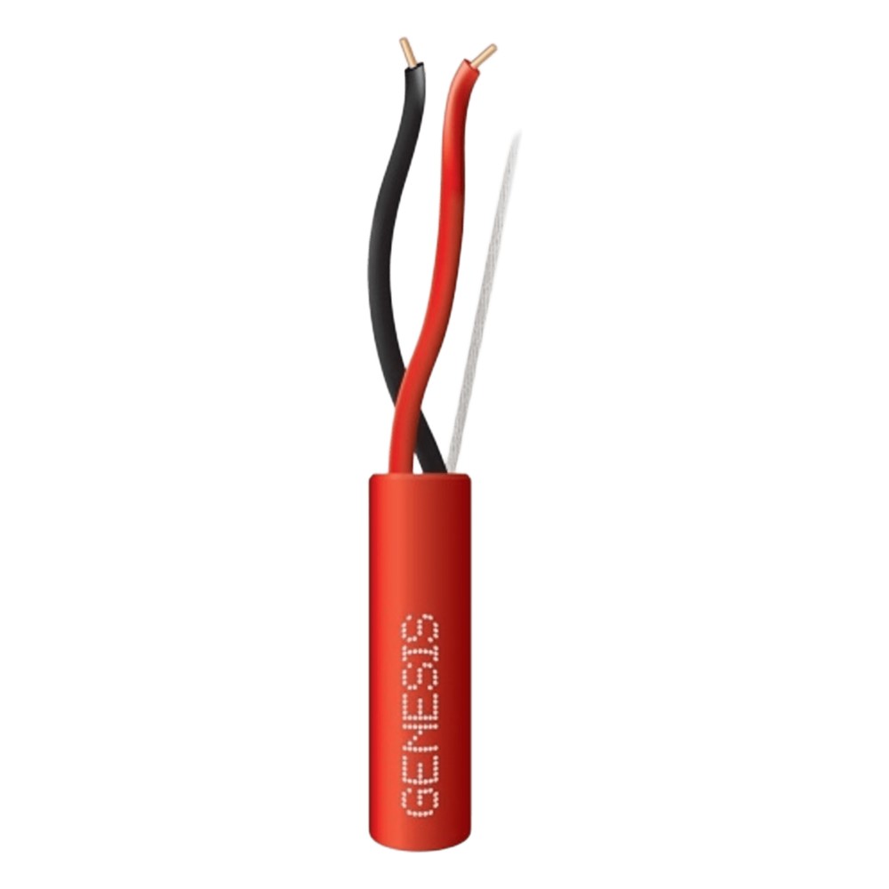 Carrete de Alambre de 305 Metros (1000 Pies) / 2 x 12 AWG / Riser / Tipo FPLR-CL3R / Color Rojo / Para Aplicaciones en P