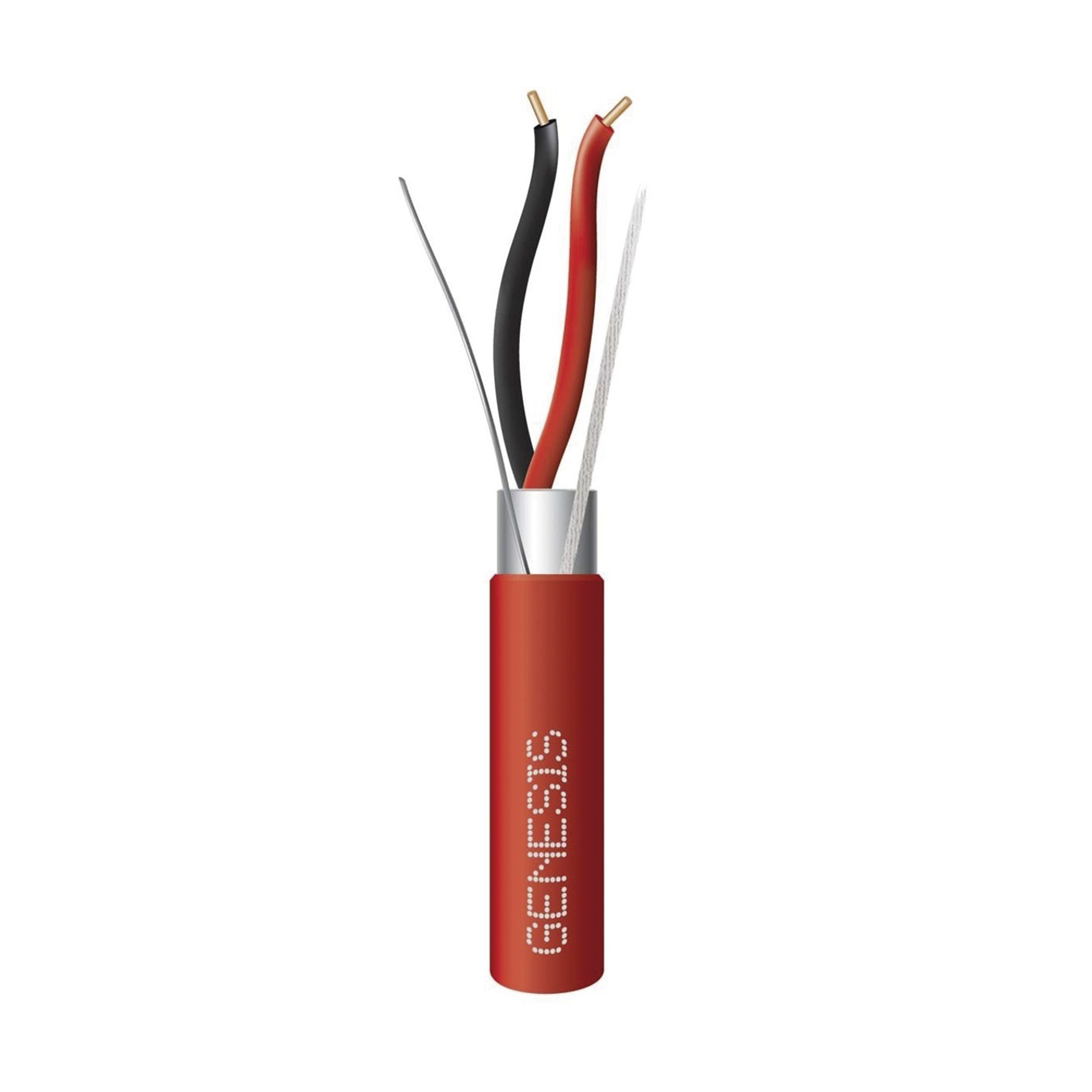 Carrete de 305 Metros (1000 Pies) de Alambre / 2 x 14 AWG / Riser / BLINDADO / Tipo FPLR / Color Rojo / Para Aplicacione