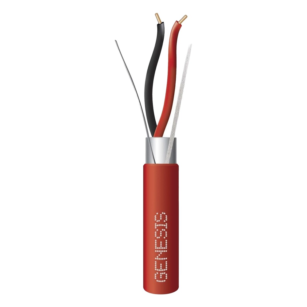 Bobina de Alambre 152 Metros (500 Pies) / 2 x 16 AWG Blindado / PLENUM / Para Alarmas de Incendio