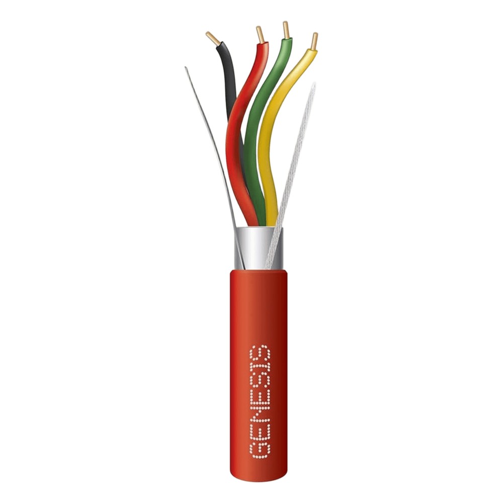 Carrete de 305 Metros (1000 Pies) de Alambre / 4 x 16 AWG / Blindado / Plenum / Tipo FPLP / Color Rojo / Para Aplicacion
