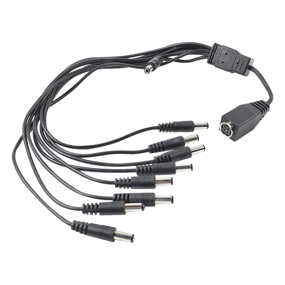 Cable con 9 Vías para Alimentar 8 Cámaras TurboHD y DVR TurboHD Epcom / Hikvision