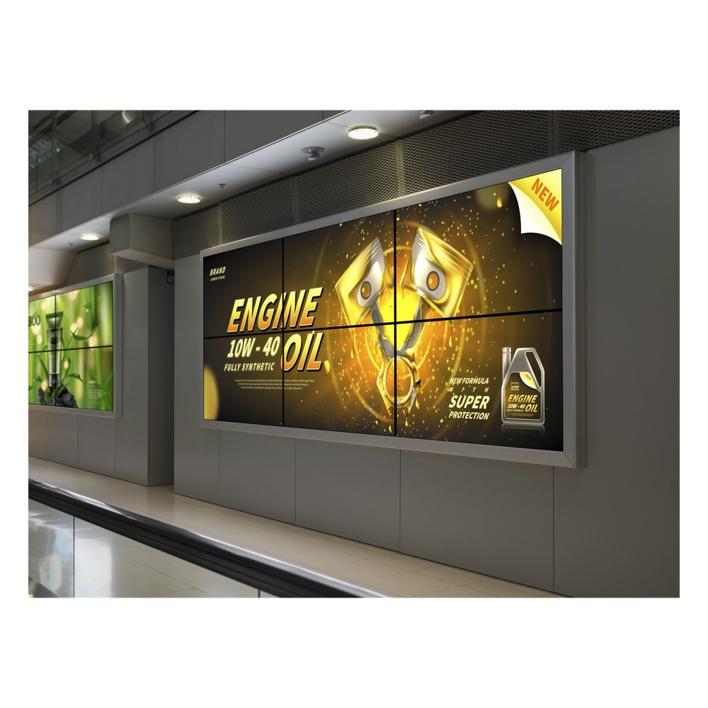 Kit Videowall Comercial 3X2 / Incluye 6 Pantallas 55" / 2 Controladores de 2 Entradas HDMI / Base de Pared