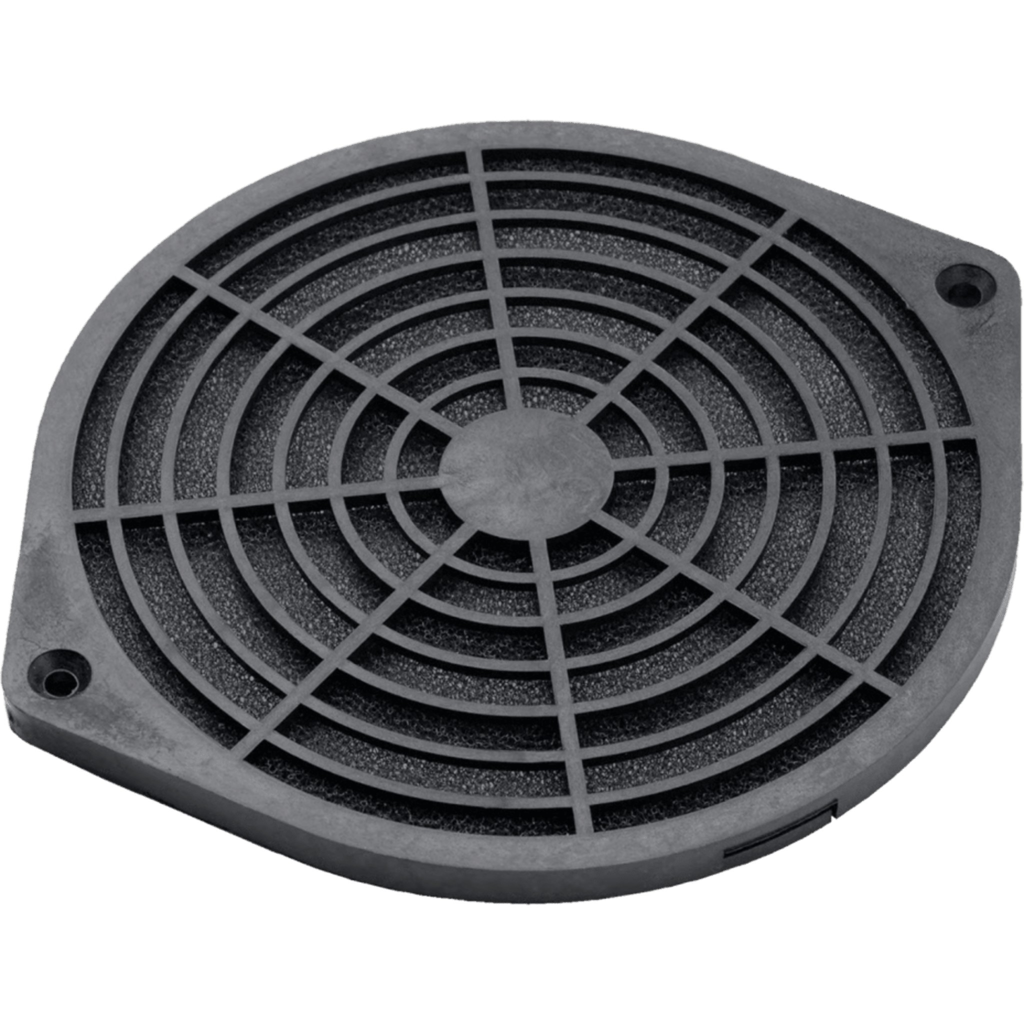 Kit Filtro Protector de Dedos para Ventilador de 4 Pulgadas / Filtro Extraíble y Lavable / 124x124x11 mm / Plástico Negr