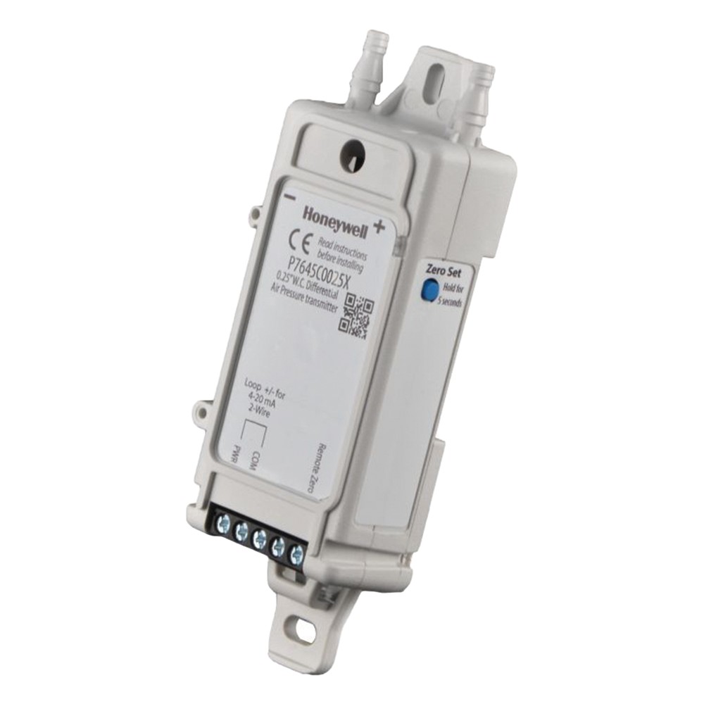 Sensor de presión diferencial de medios secos con sonda remota, 4 rangos seleccionables y salida universal
