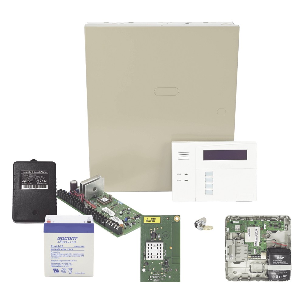 Kit de panel de alarma con 8 zonas cableadas | LECOSYS