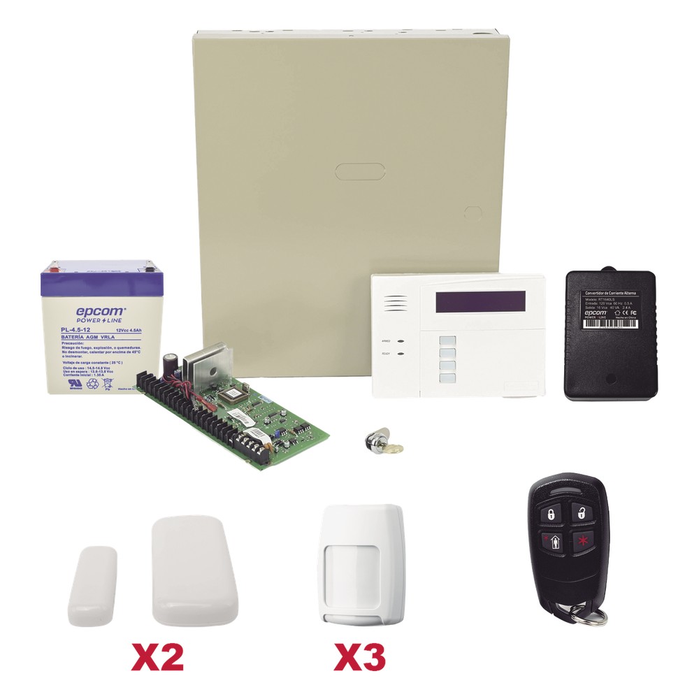 Kit de alarma inalámbrico con panel VISTA-48 | LECOSYS
