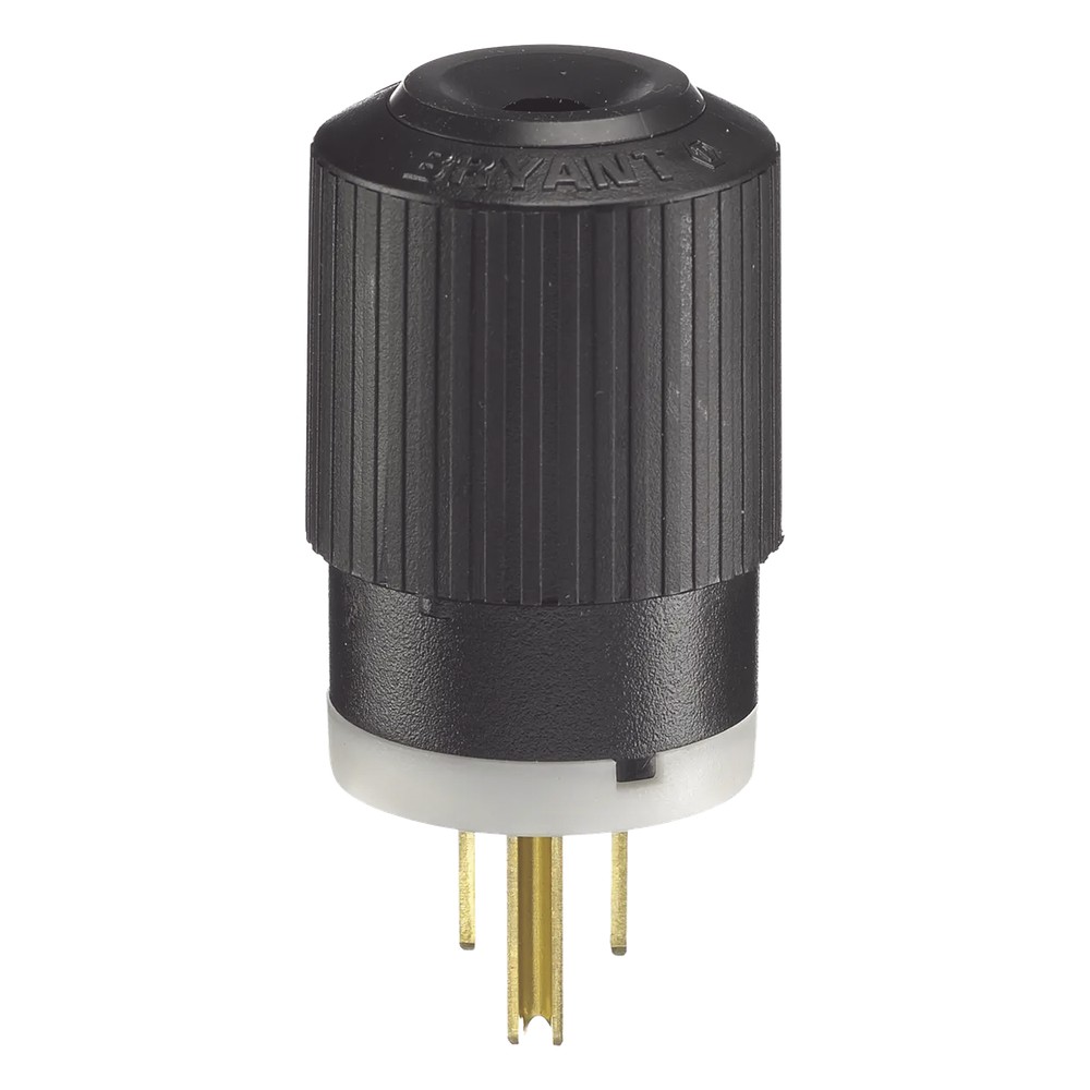 Clavija Negra 15 A 125 V CA 2 Polos 3 Hilos (NEMA 5-15P).
