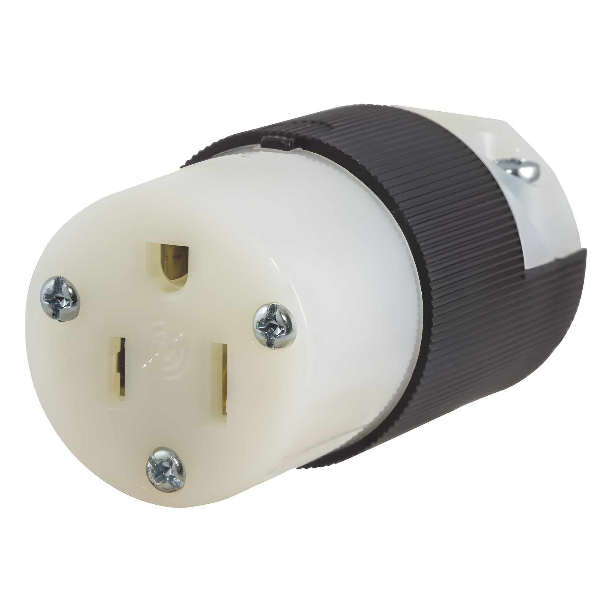 Conector Entrada Recta/ 15A 125V/ 2 Polos 3 Hilos/ Nema 5-15R/ Grado Industrial- Comercial.