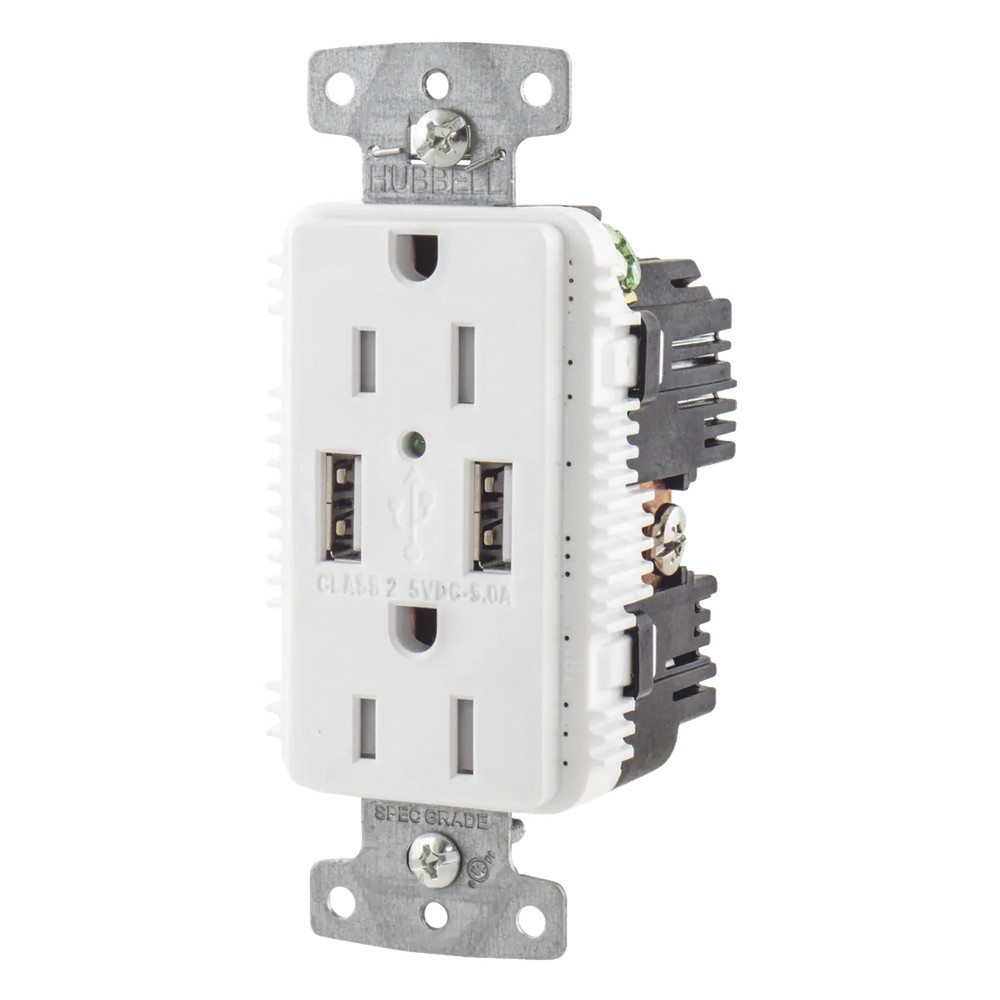 Contacto Dúplex con 2 Puertos USB, 15A 125V, 2 | LECOSYS