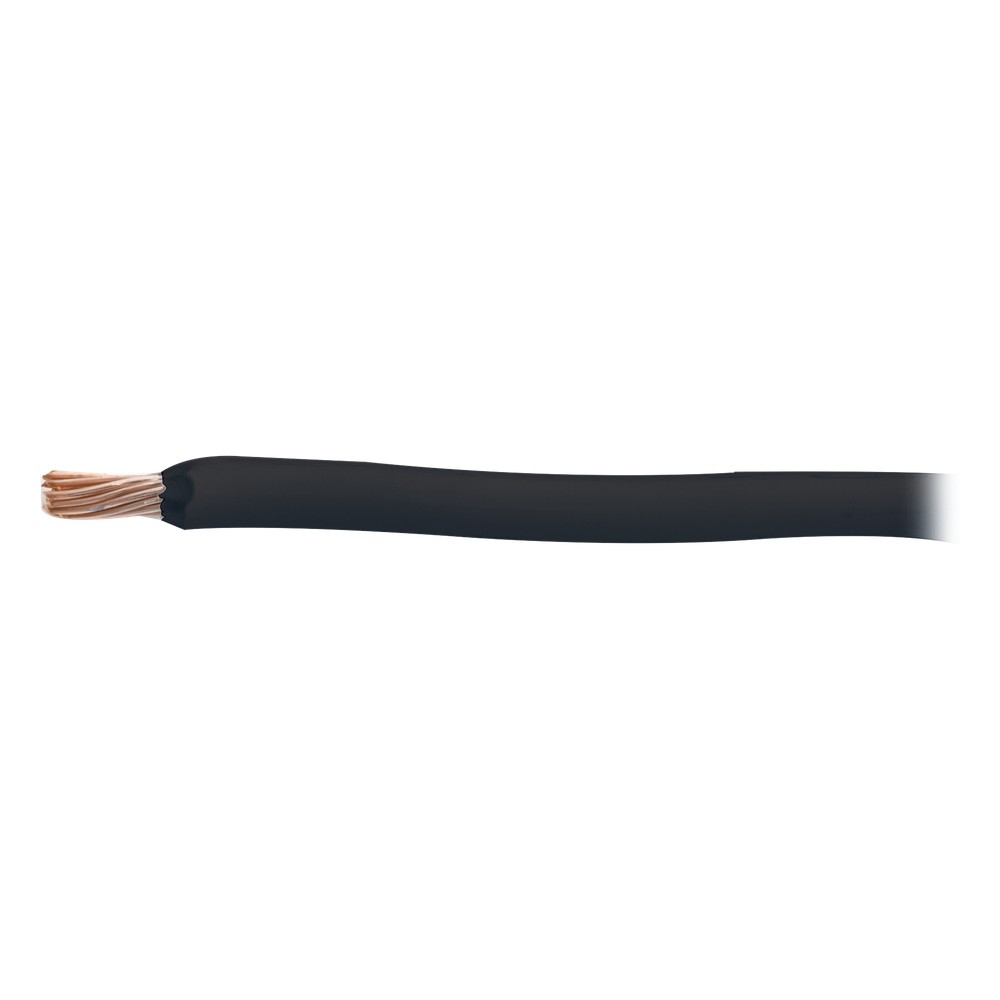 Cable Eléctrico 18 AWG Color Negro, Conductor de Cobre Suave Cableado. Aislamiento de PVC, Auto-Extinguible. Bobina de 1