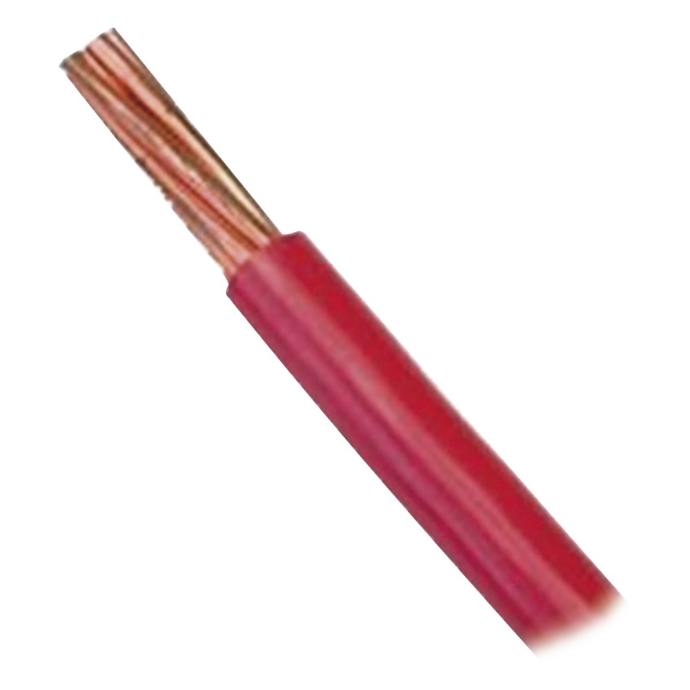 Cable Eléctrico 18 AWG Color Rojo, Conductor de Cobre Suave Cableado. Aislamiento de PVC, Auto-Extinguible. Bobina de 10