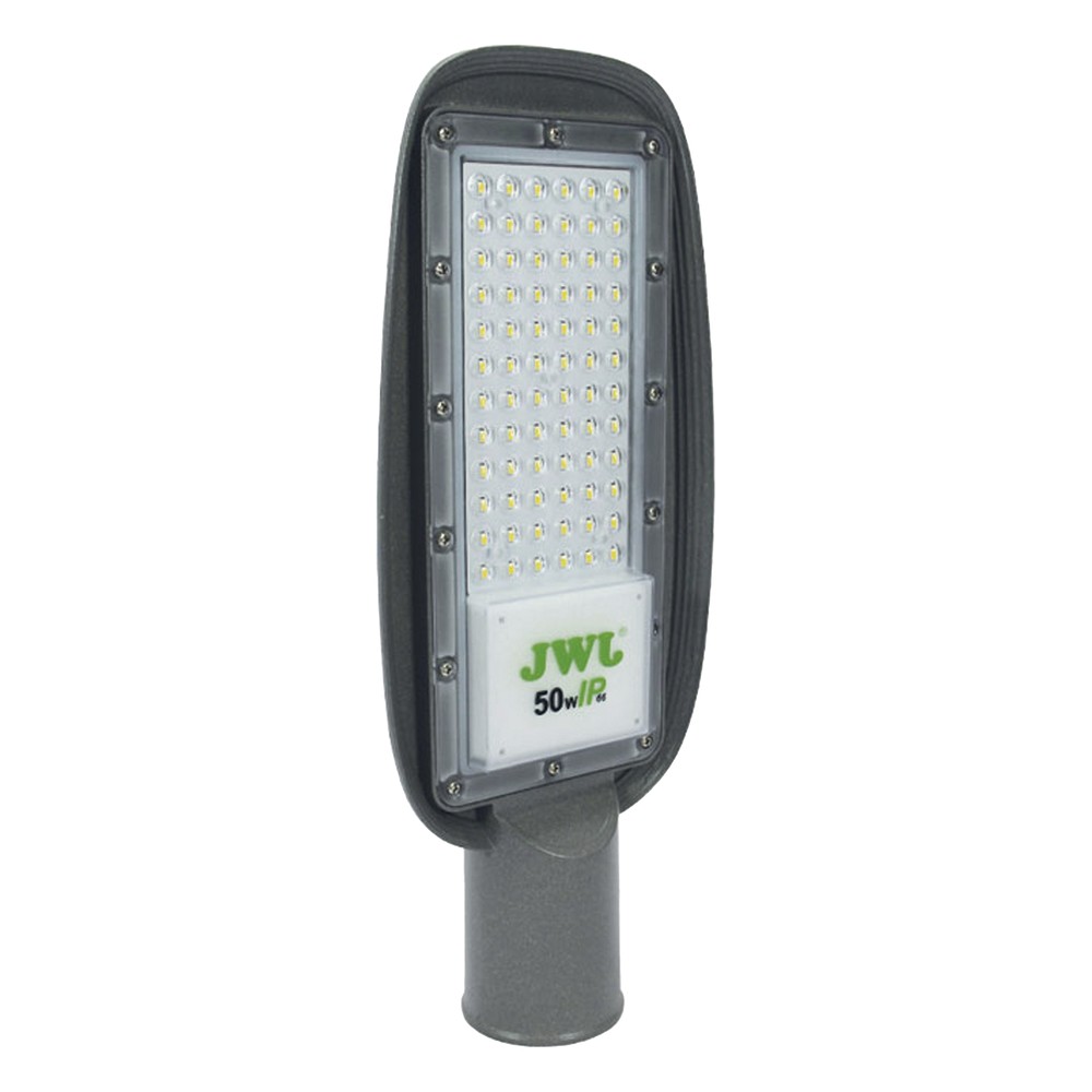 Luminaria LED de 150 W/ 100 - 265 V CA ~50/60 Hz / Fotocelda / Color Blanco/ Dimensiones 525 x 215 x 78 mm / Ángulo de L