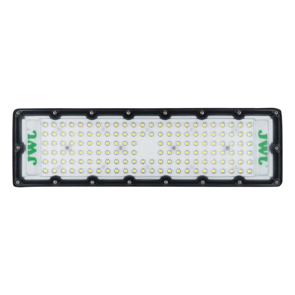 Reflector LED 100 W /350 x 100 mm / 85 - 265 Vca~ 50/60Hz / TCC 6 500 K / Uso en exterior.