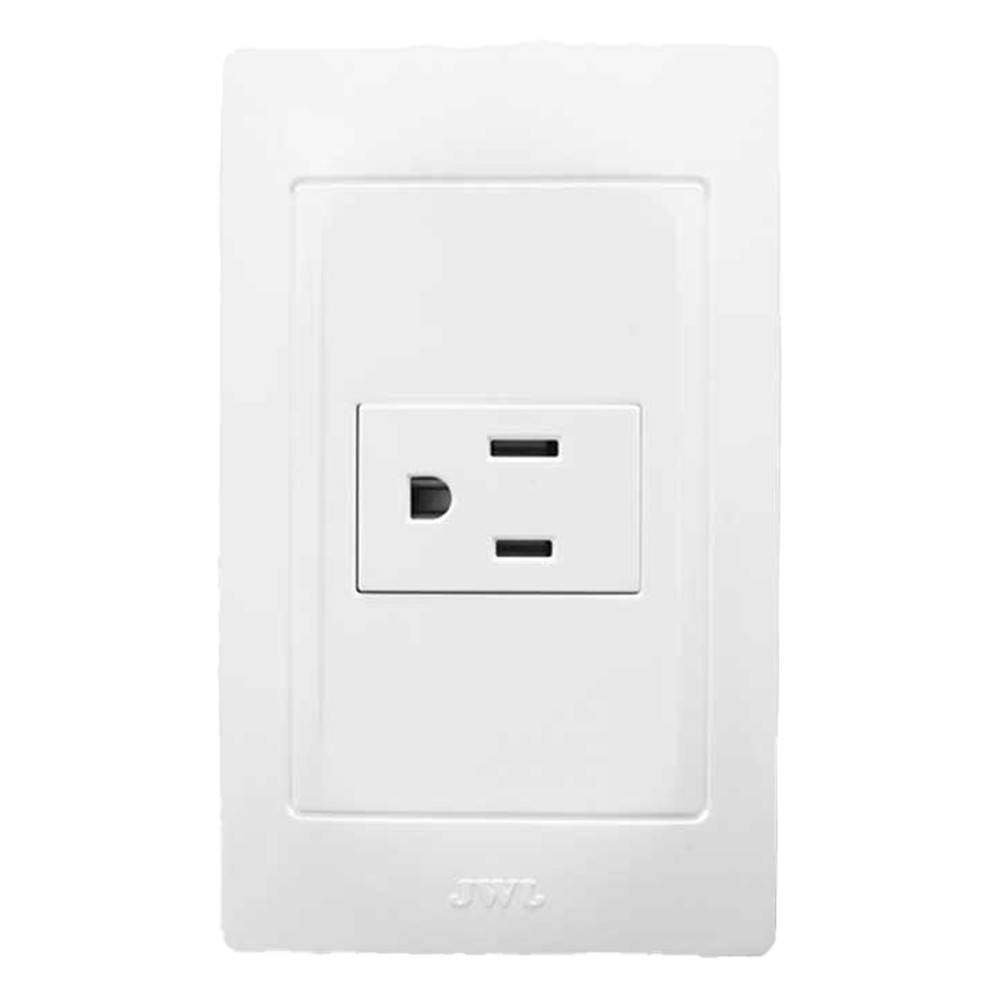 Contacto Sencillo de 127 V~60 HZ 15 A/ Color Blanco.