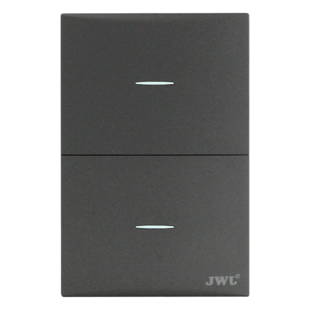 Placa con 2 Interruptores Sencillos  10 A 127 V  60 Hz.