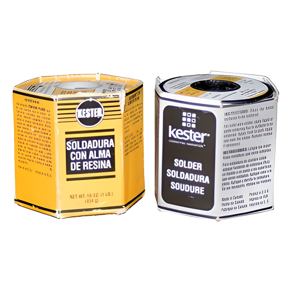 Rollo de Soldadura KESTER de 60% Sn y 40% Pb de 0.040" con 454 gr.