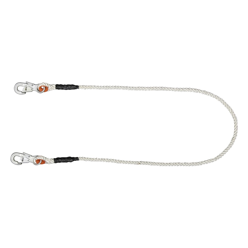 Cables de Protección con Cuerda de Polipropileno de 9/16'' Seguro Doble.